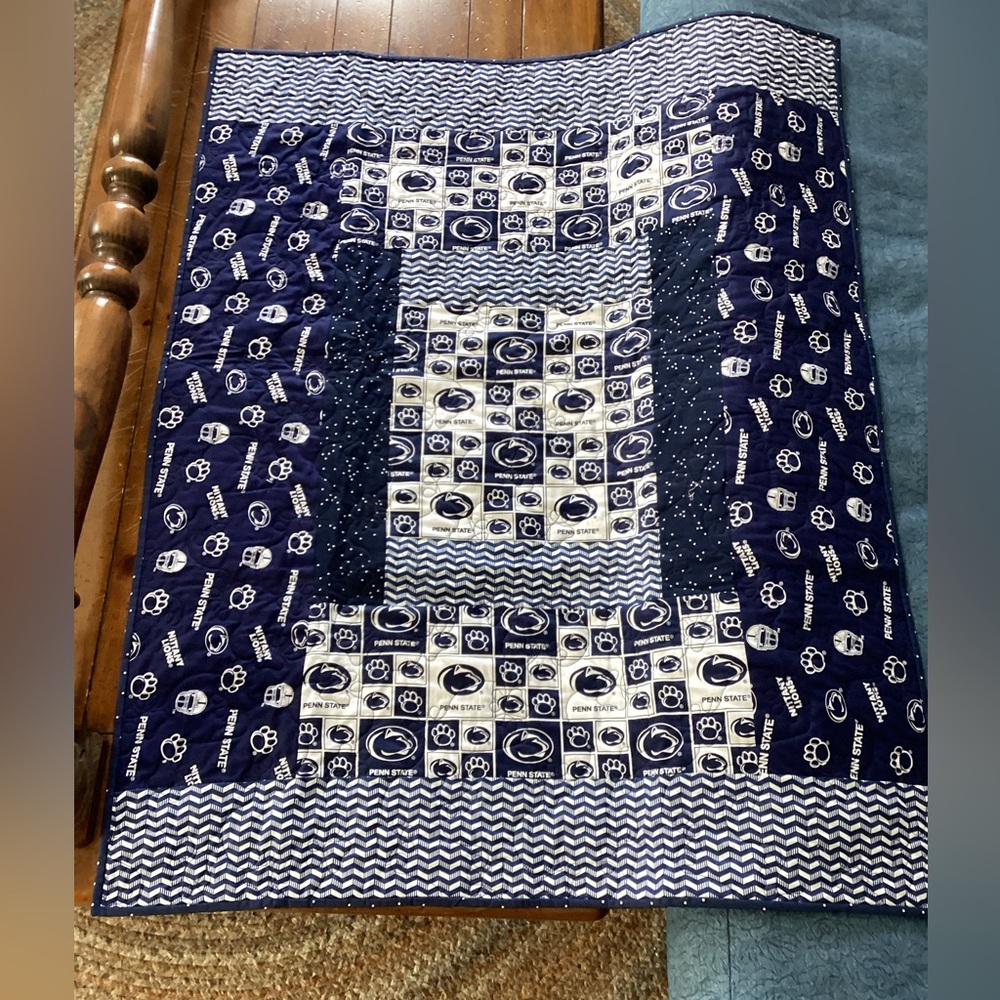 Penn State baby quilt